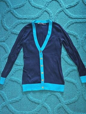 Outback Red Navy Cardigan S